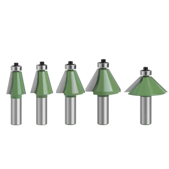 Lavie 1/2' Shank 11.25 15 22.5 30 45 Degree Router Bit for Woodworking